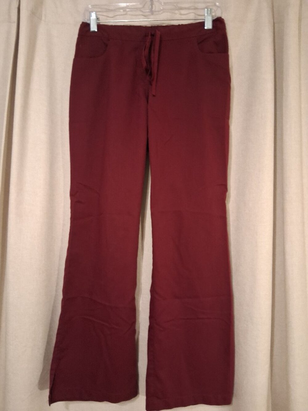 Grey's Anatomy By Barco Scrub Pants Womens Small Petite Burgundy